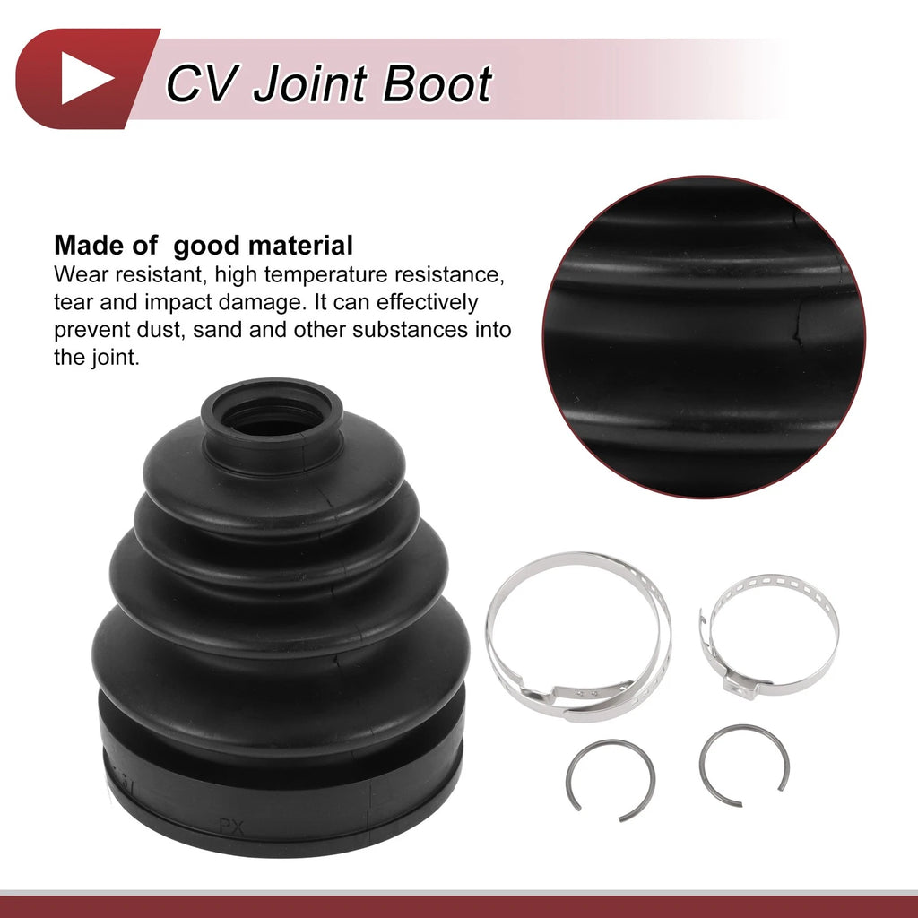 Inner CV Joint Boot Kit w/ Clamps for Toyota Land Cruiser (1998–2007)