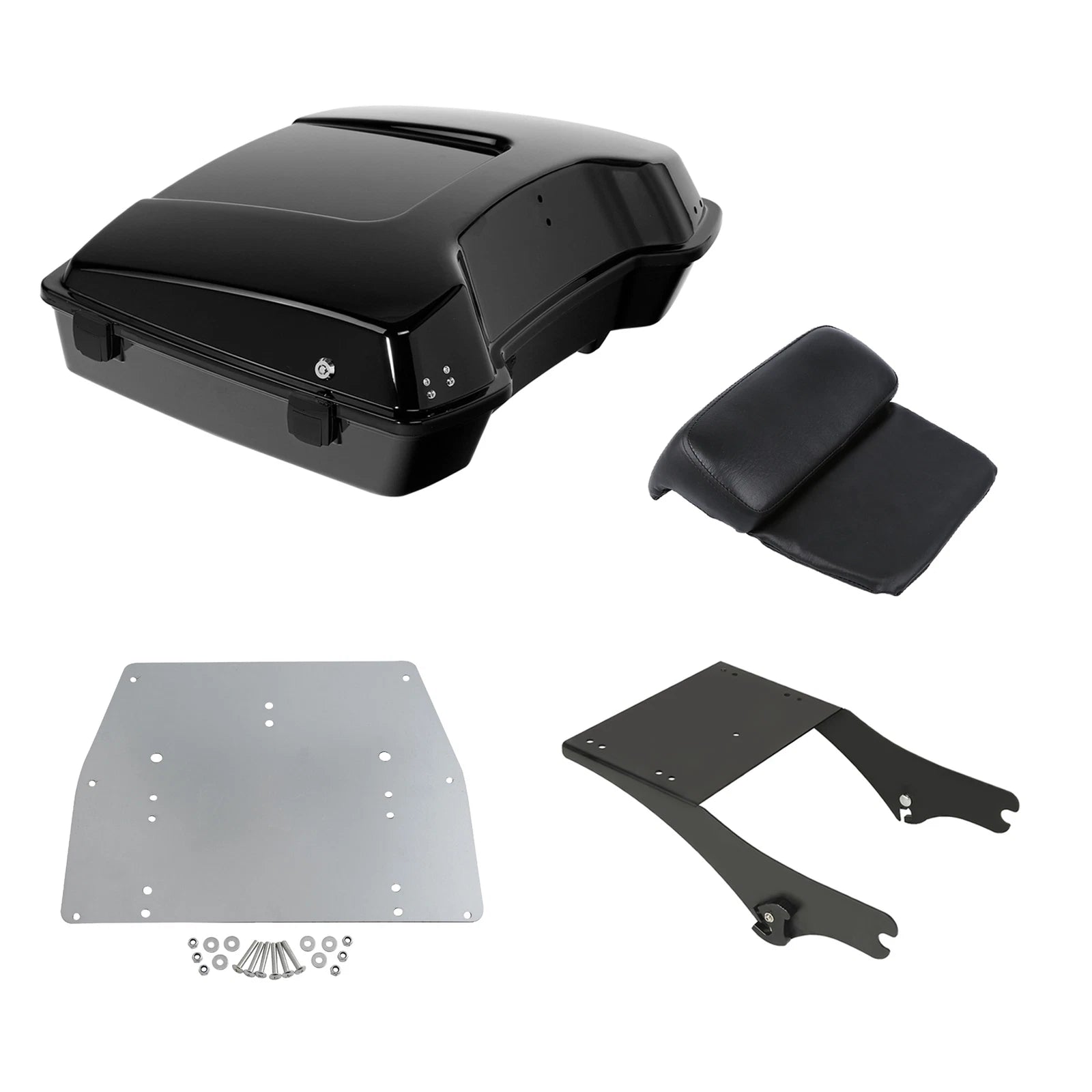 Trunk Backrest Mount Rack Base Plate for Harley Touring (1997–2008)