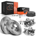 Front Disc Brake Rotors Pads Calipers for Toyota Corolla Matrix (2009-2013)