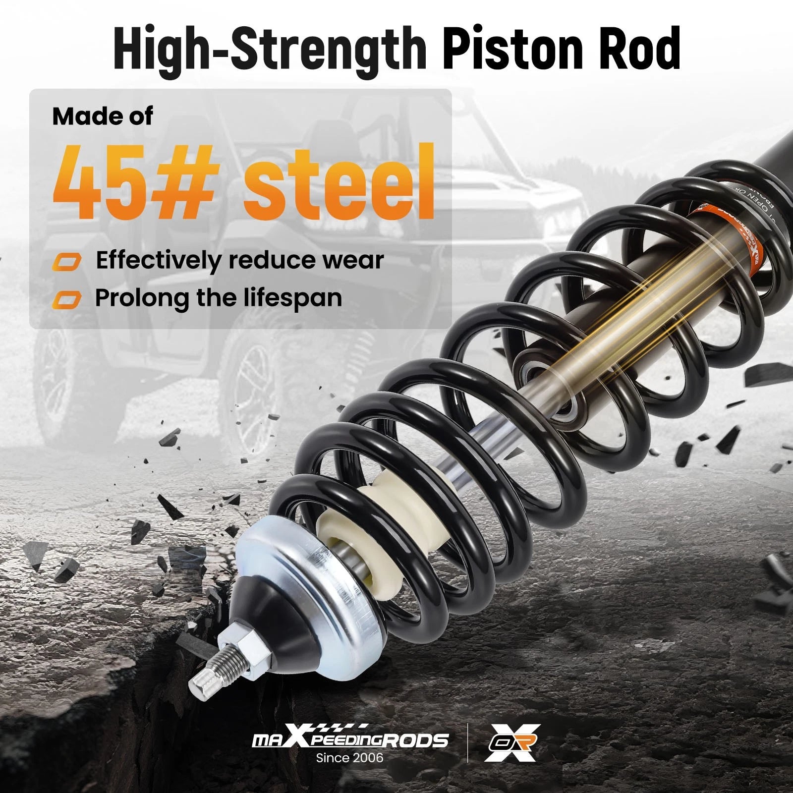 Front Strut Shock Absorber Kit for Polaris Ranger 500 (1999–2005)