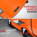 40" Low Profile Automotive Creeper with LED Light - Orange