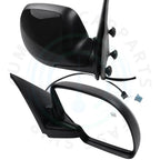2X Power Heated Black Side View Mirrors for Chevy GMC (2003–2007)