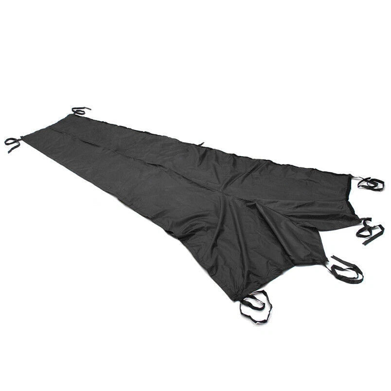Sail Cover for Boat (9-13ft) - Waterproof Black Mainsail Boom Cover