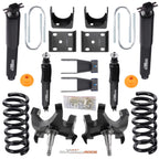 Front 5" / Rear 7" Shackle Lowering Kit Shocks for Chevy Silverado 88-98