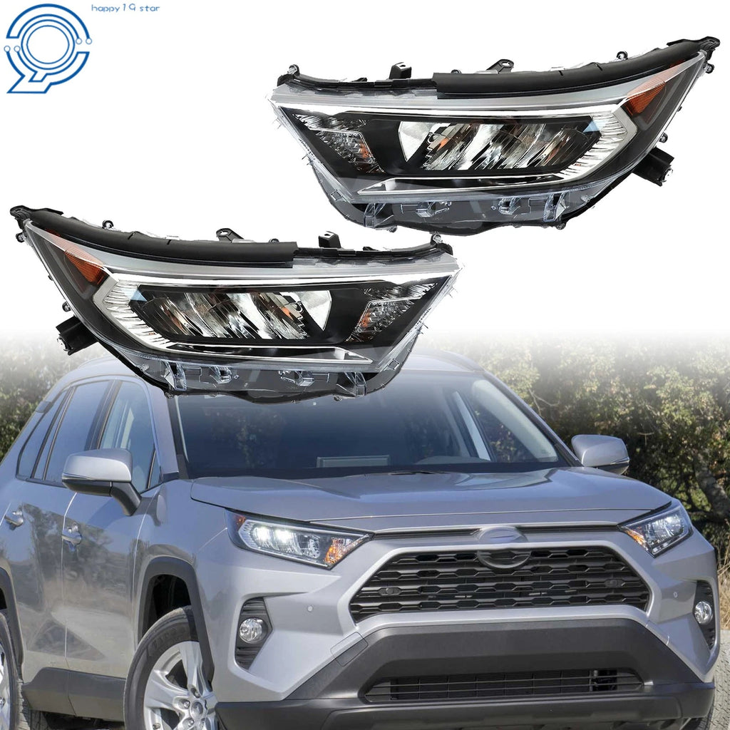 Set of 2 Left+Right Headlight Assembly for Toyota RAV4 (2019–2022) LED