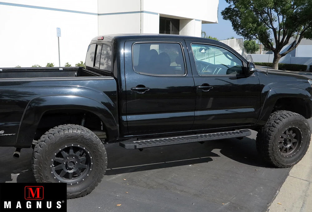 Set of 2 Black Step Nerf Bars for Toyota Tacoma (2005–2023)