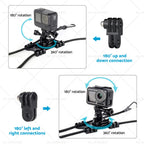 Adjustable Camera Fence Mount Stand Holder for Action Camera Mobile