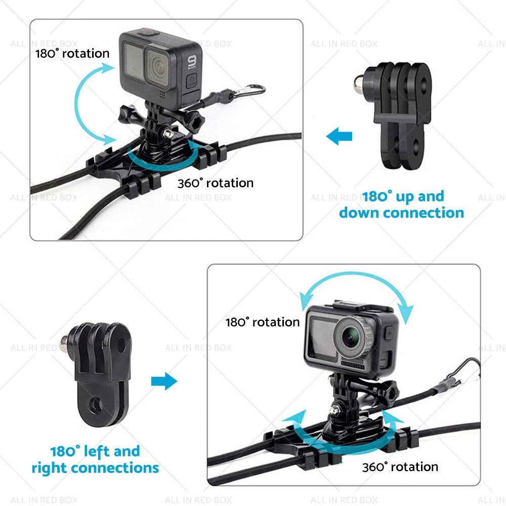 Adjustable Camera Fence Mount Stand Holder for Action Camera Mobile