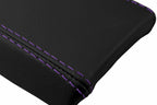 Leather Console Lid Armrest Cover for Mazda Miata MX5 (1990–1997) Purple Stitch