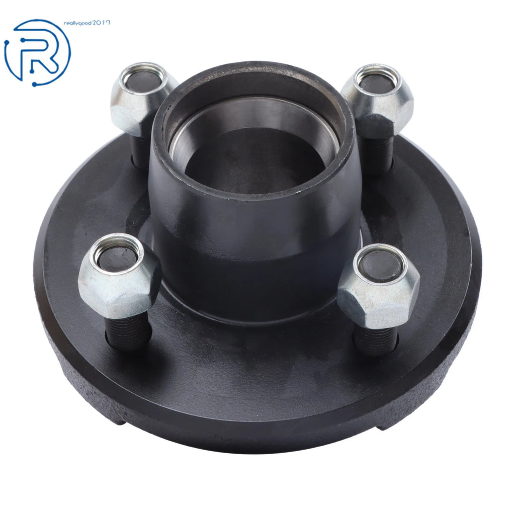Set of 2 Trailer Hub Kit & BT8 Spindle & Bearing Kit for 4 on 4" Trailers (2000 lbs)