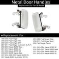Set of 2 Metal Exterior Door Handles for Ford Ranger Mazda (1998–2011)