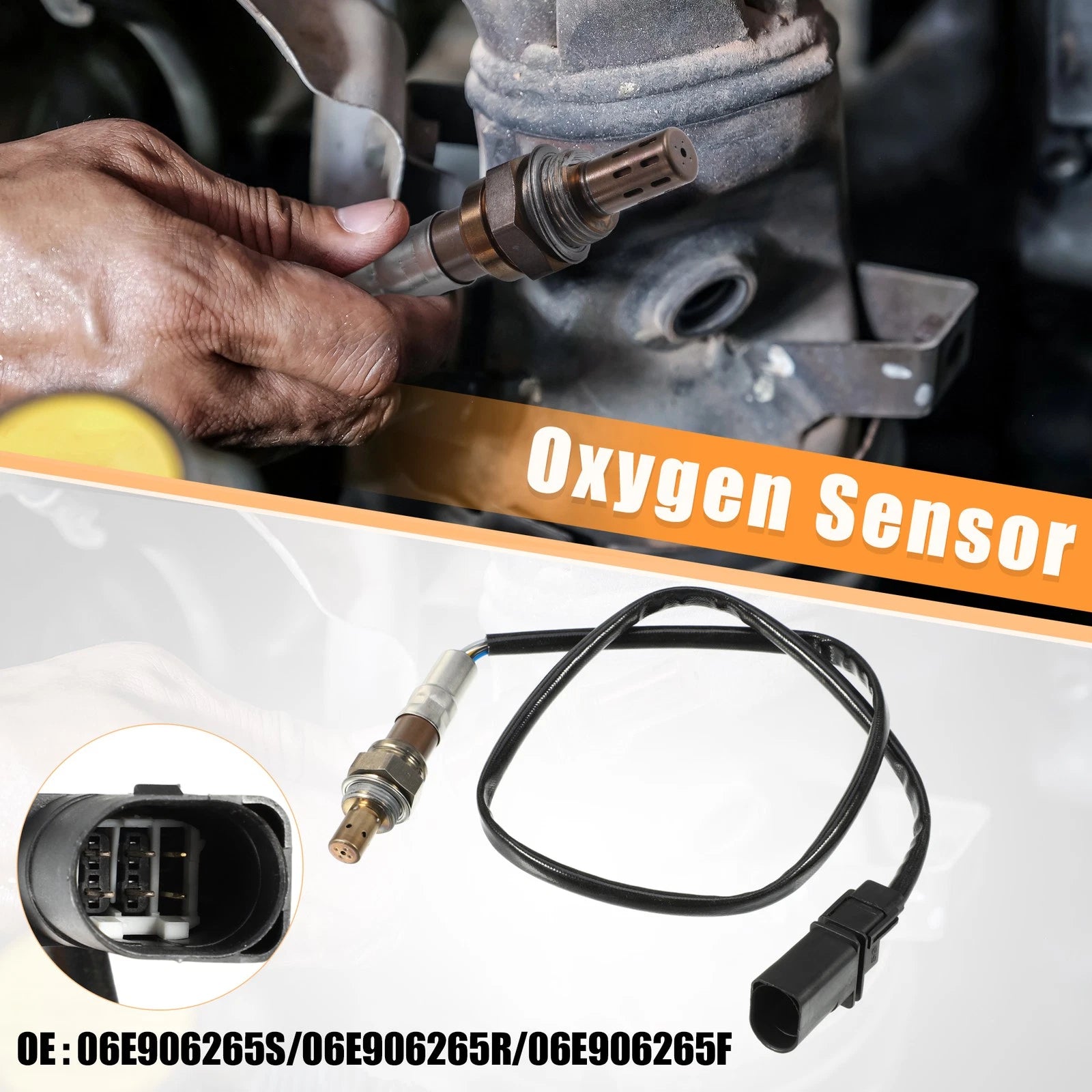 Upstream Oxygen Sensor for Audi A4 A5 A6 A7 Q5 Q7 (2000–2023) No. 06E906265S