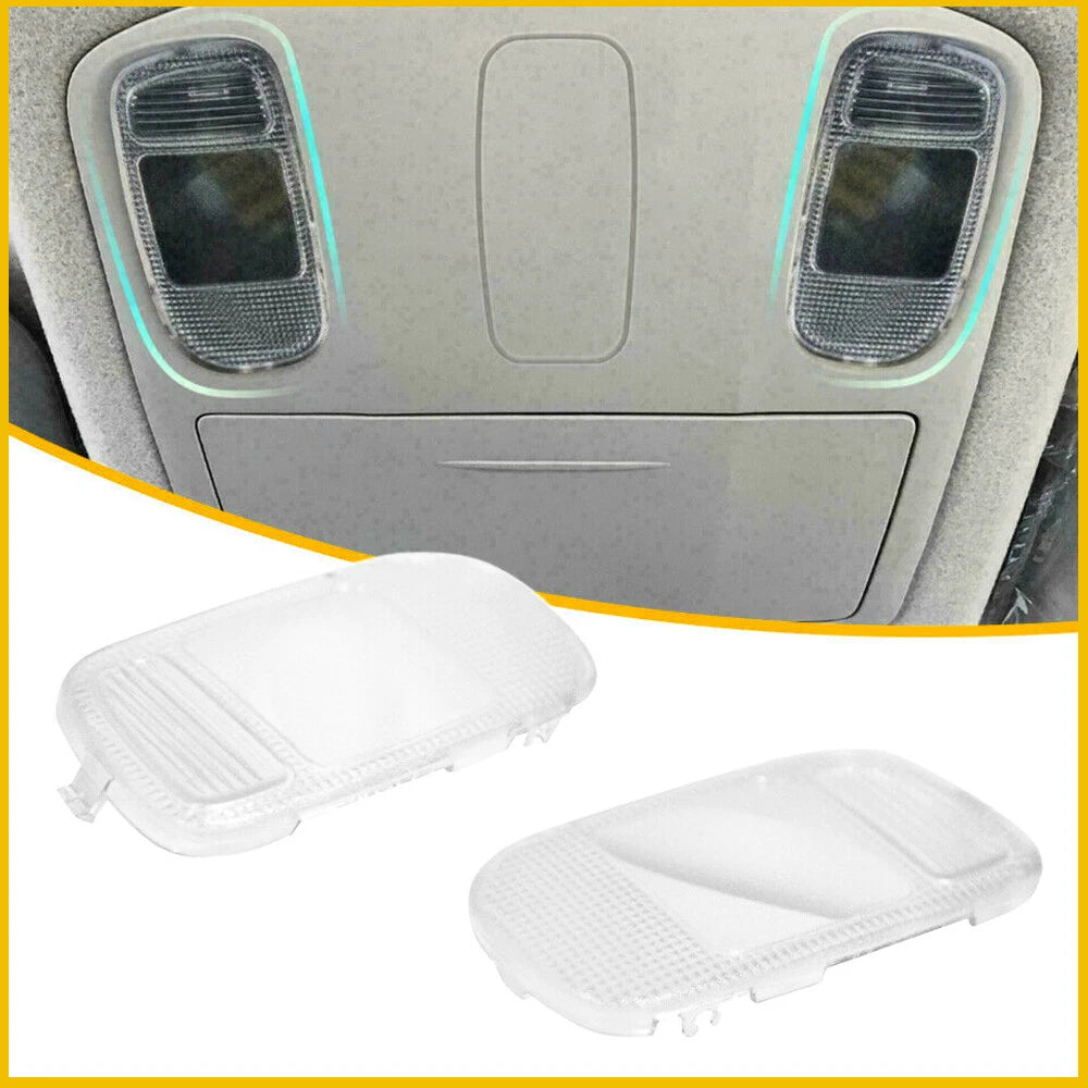 Set of 2 Clear Overhead Dome Light Covers for Dodge RAM 1500 2500 3500 (2002–2008)