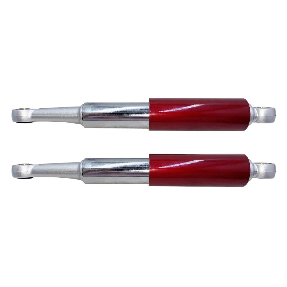 Set of 2 Red & Chrome Shocks for S65 CL/CT70 XL75 CL/CT/CM/S90 CM91 CT110 (345mm)