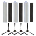 3 Filters & 4 Side Brushes for ECOVACS Ozmo Slim 11 (2019–2021)