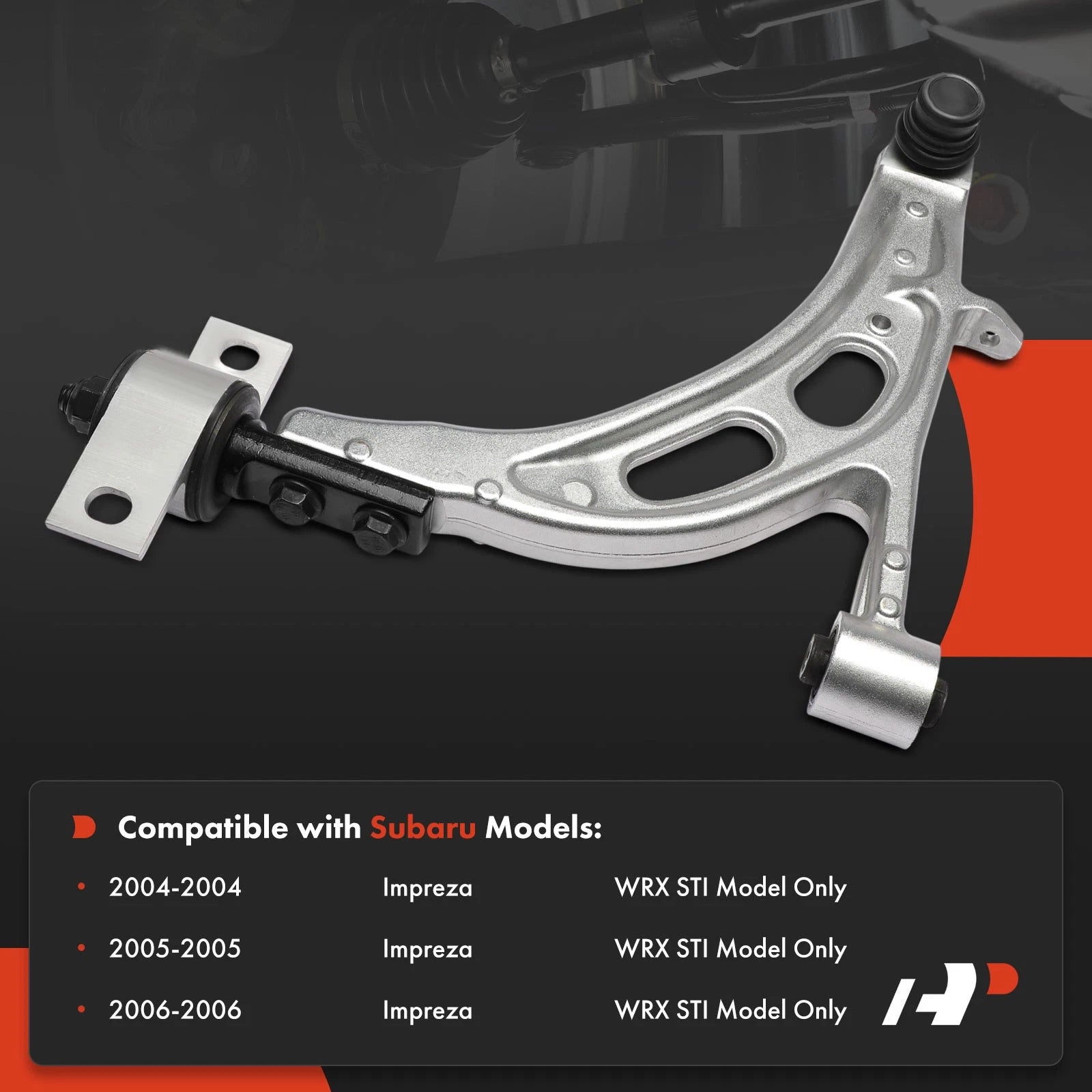 Front Left Lower Control Arm & Ball Joint for Subaru Impreza WRX (2002-2007)