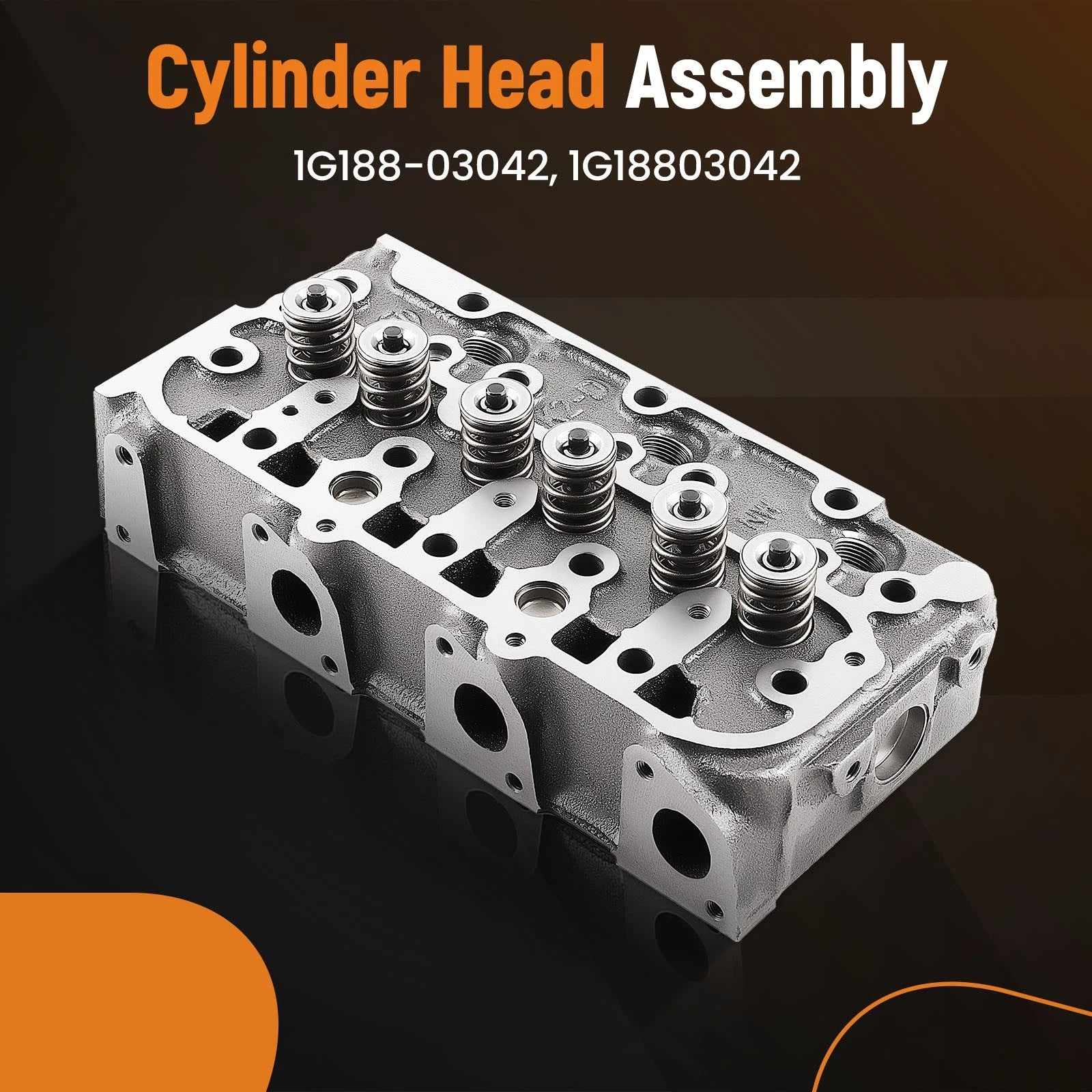Engine Cylinder Head Assembly for Kubota D1305 FZ2400 B7610 ZD28 (1G188-03042)