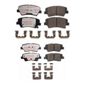 PowerStop 2X Front Rear Next Gen EURO Carbon Fiber Brake Pads Kit for Elantra GT (2013–2018)