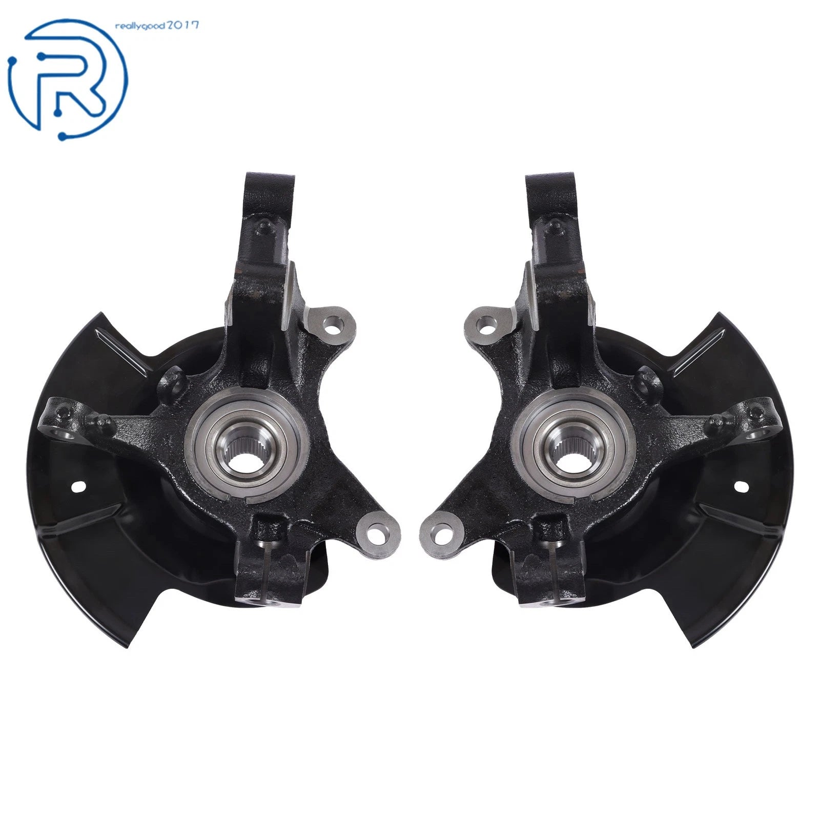 2X Front L&R Steering Knuckle & Wheel Hub Bearing Assembly for Ford Edge (2007–2014)