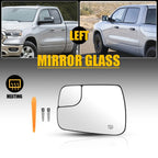 Left Power Heated Mirror Glass for Dodge Ram 1500 (2019–2025)
