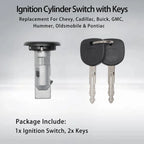 Ignition Switch Lock Cylinder with Keys for Chevy Avalanche Tahoe GMC Sierra (2000-2007)