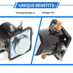 Starter Solenoid Relay 12V 4 Terminal for Ford (1953–1992)