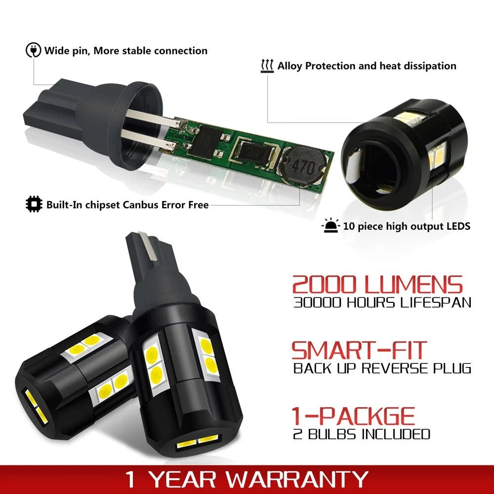AUXITO 921 LED Backup Reverse Light Bulbs for Various Vehicles (2010–2023)