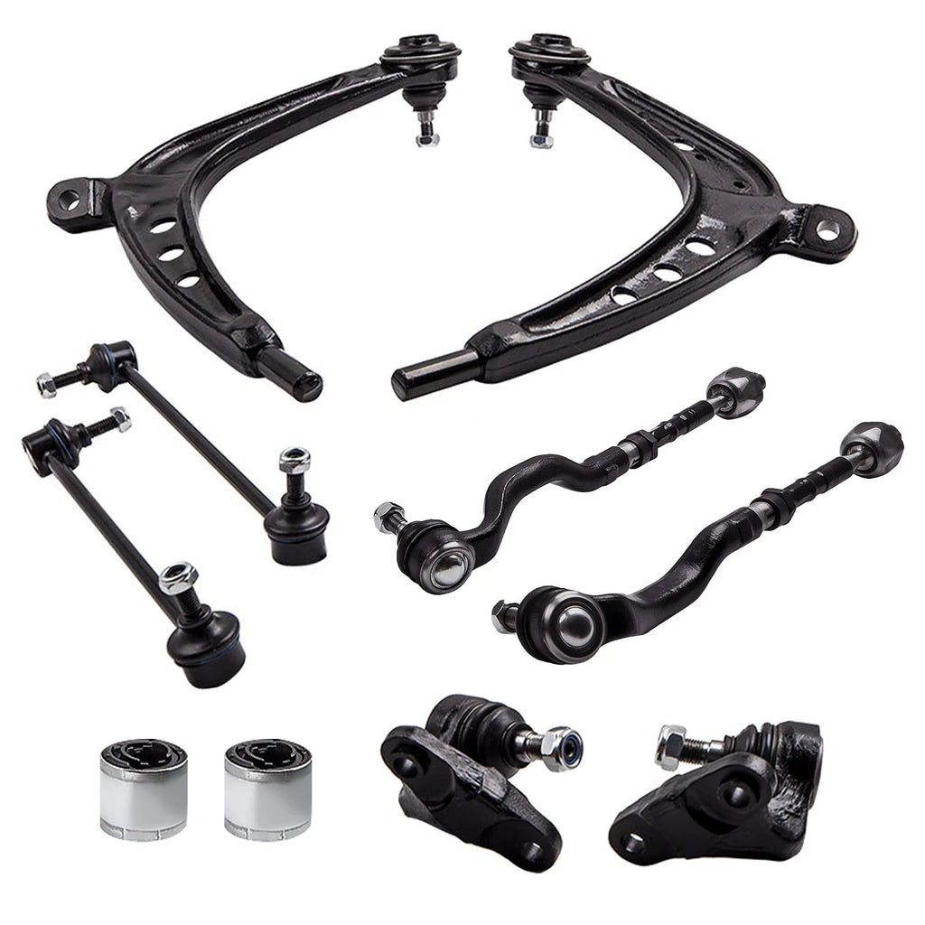 10x Suspension Kit Control Arm Sway Bar for BMW E46 325xi 330xi (2001–2005)