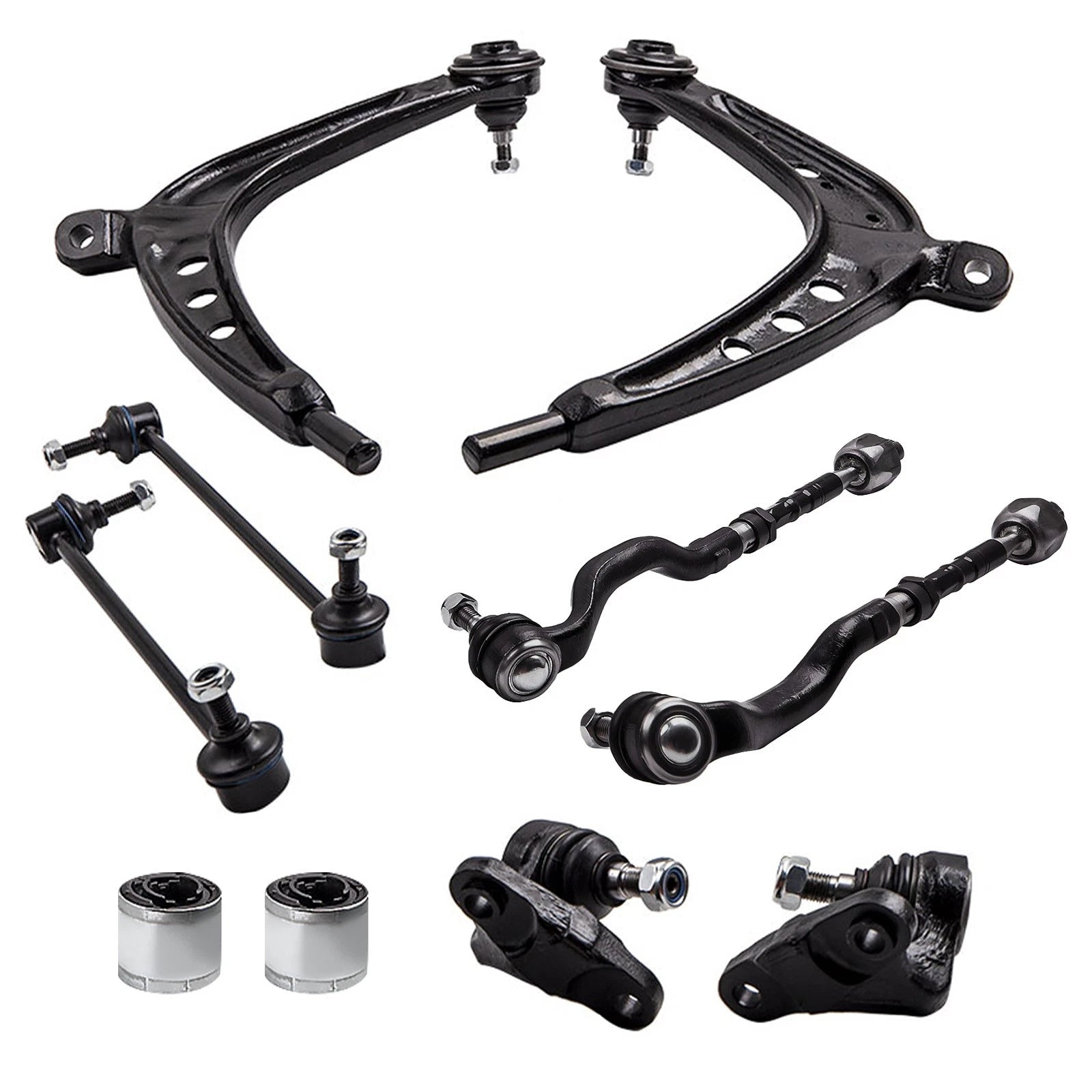 10x Suspension Kit Control Arm Sway Bar for BMW E46 325xi 330xi (2001–2005)