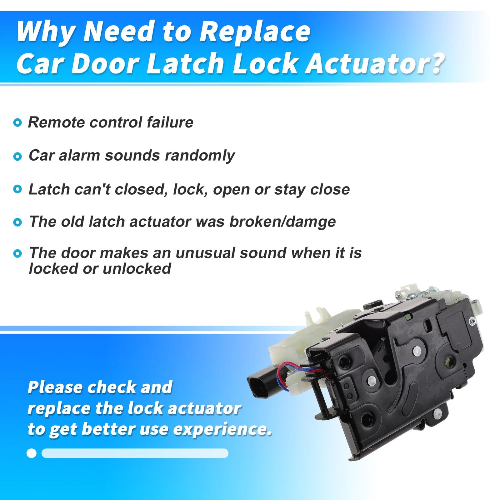 Front Right Power Door Lock Actuator for Volkswagen Beetle (1999–2010) 931501