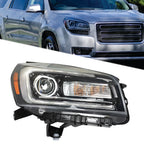Halogen Projector Headlight for GMC Acadia (2013–2016) Black Right Side