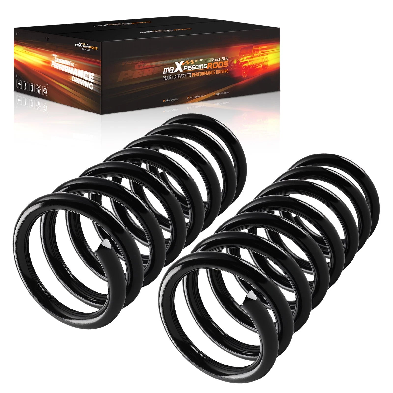 2pcs Coil Springs Set for Honda Odyssey (2005–2010) Rear Driver & Passenger