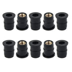 Panel Nuts 5mm 10 x for Motorcycle Rubber ATV