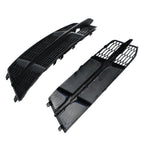 Set of 2 Front Bumper Lower Grilles for Audi A6 S6 (2016–2018) Black Bezel