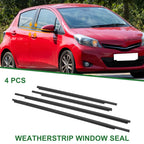 Set of 4 Weatherstrip Window Seal No.6821052150 for Toyota Yaris (2007–2016)