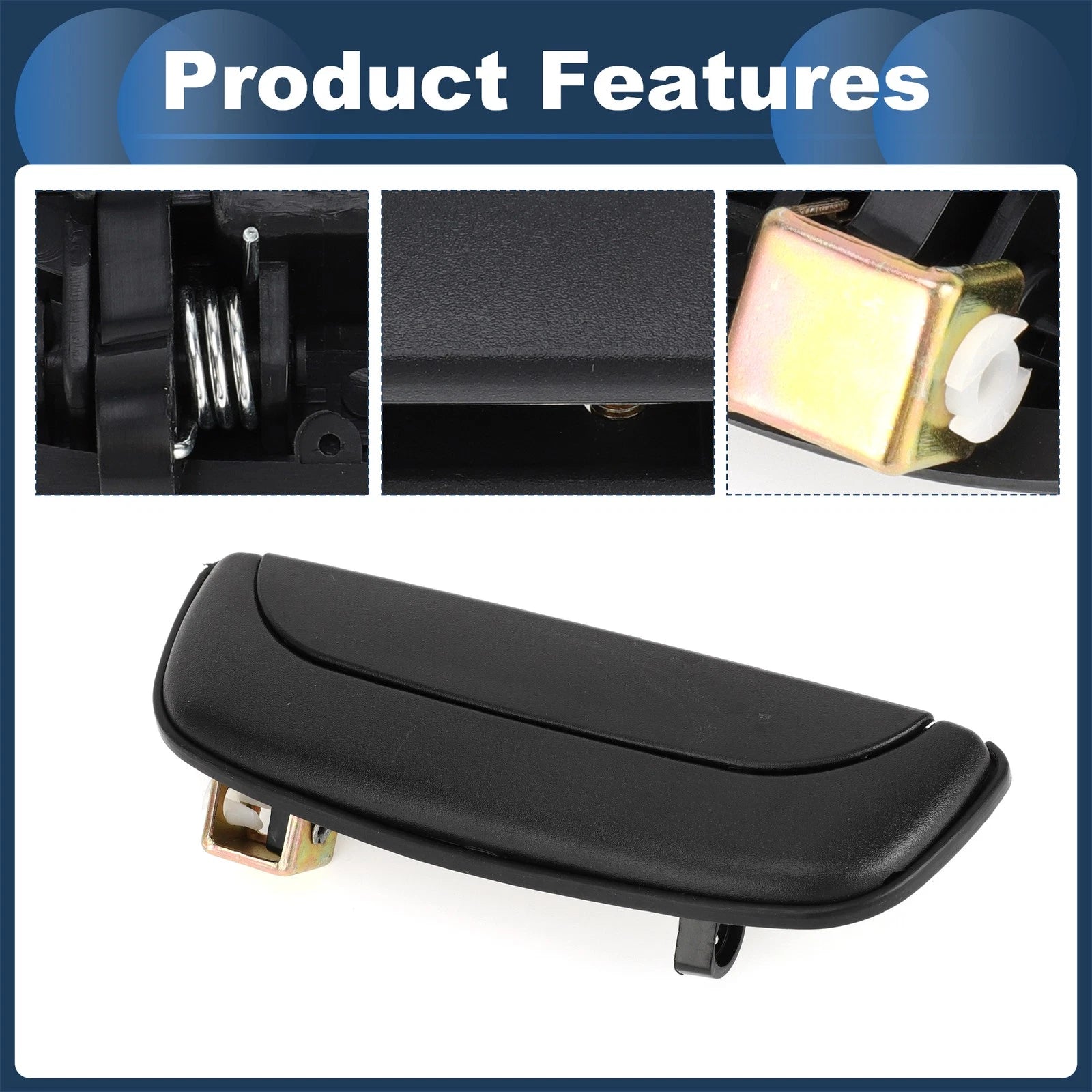 Front Left Door Handle for Hyundai Porter (1993–1997) - Black