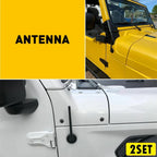 Set of 2 Short Mast Antennas for Chevy Silverado (2006–2021)