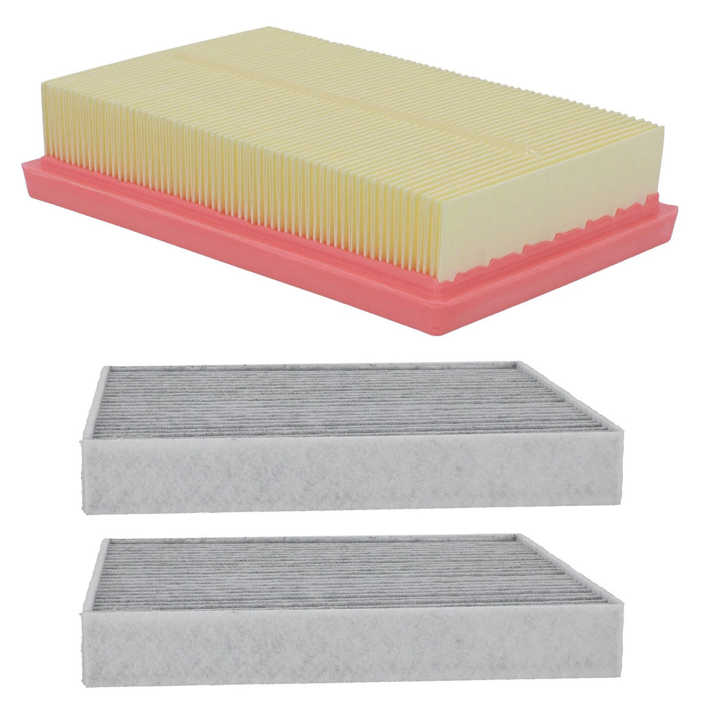 2 Activated Carbon Cabin & Engine Air Filters for Toyota Prius C (2012–2019)