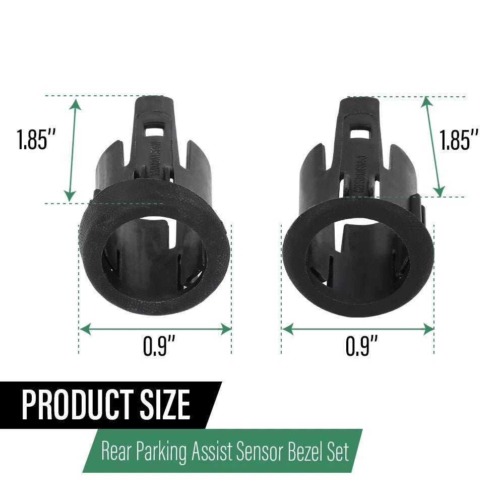 Set of 4 Rear Parking Assist Sensor Bezels for Ford F-250 F-350 (2008–2015)