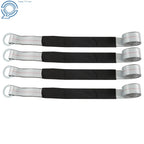 Set of 4 Car Rim Tie Downs for Universal Use (2" x 144")