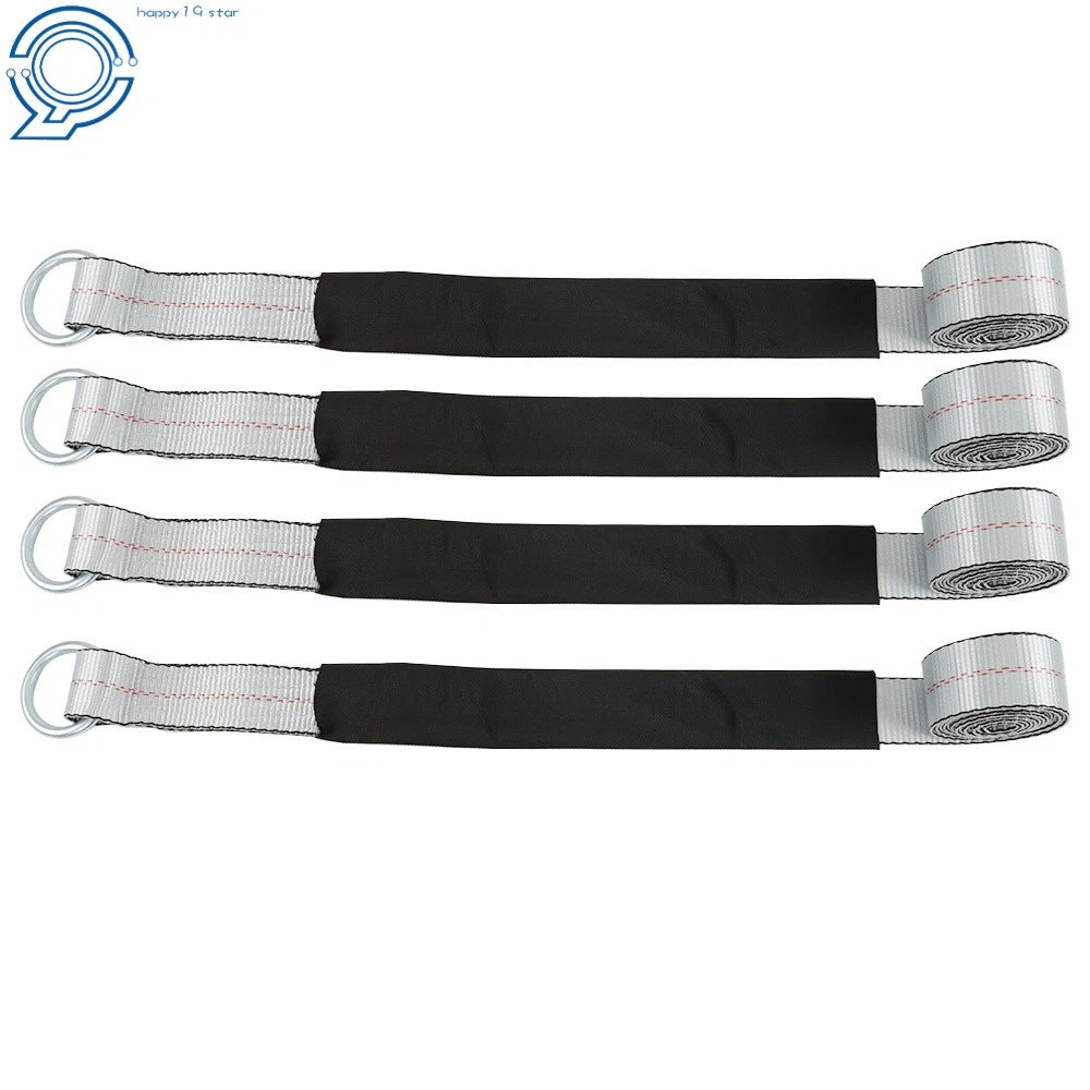 Set of 4 Car Rim Tie Downs for Universal Use (2" x 144")