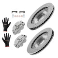 Front Brake Rotors Calipers Set for GMC Savana 1500 2003–2008/Savana 2500 2003–2005