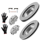 Front Brake Rotors Calipers Set for GMC Savana 1500 2003–2008/Savana 2500 2003–2005