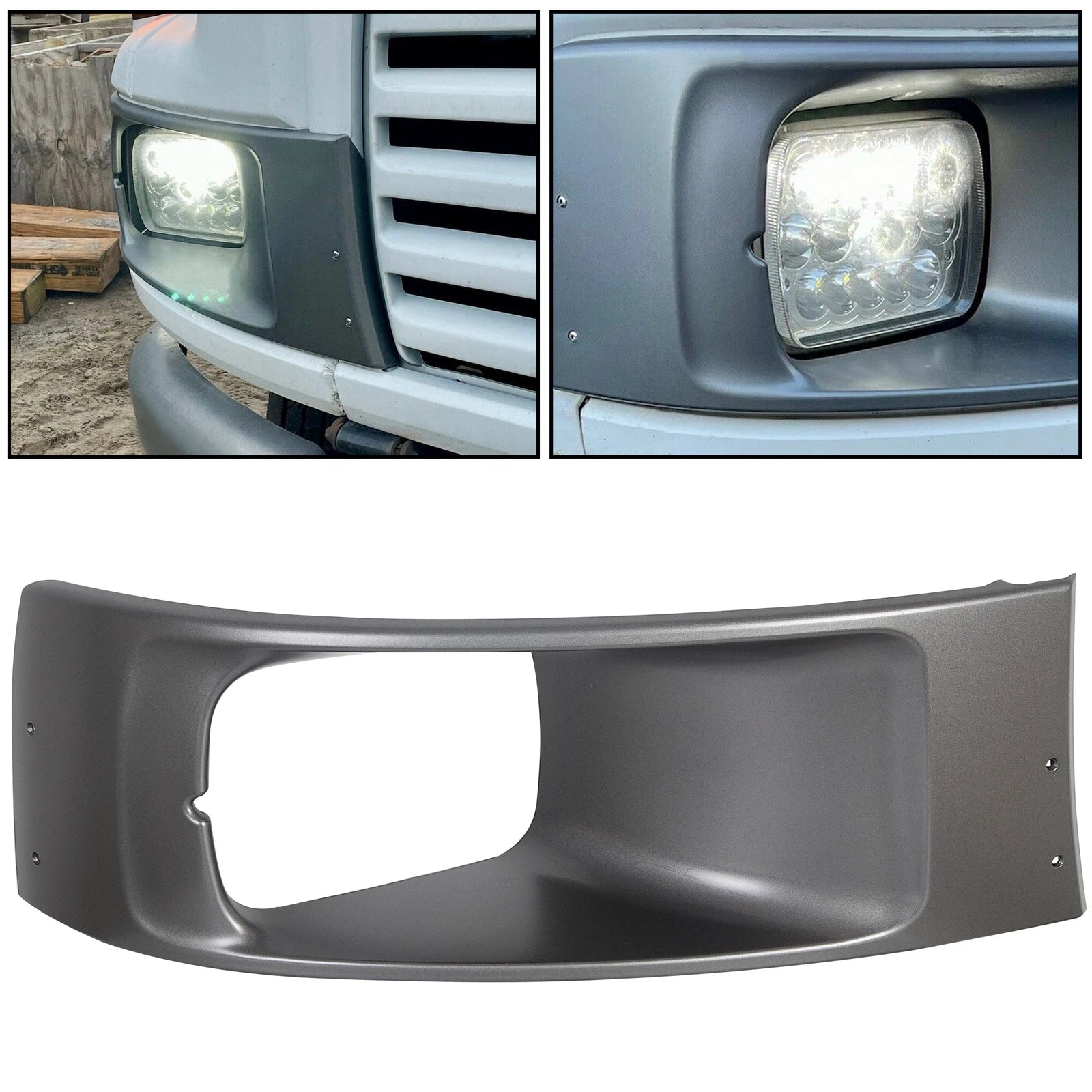 Right Headlight Bezel for Chevrolet GMC Topkick Kodiak (2003-2009)