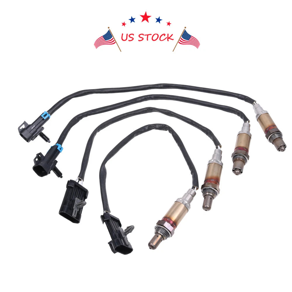 Set of 4 O2 Oxygen Sensors for Chevy Silverado GMC 1500 (1996–2002)