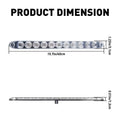 2X 15" Red LED Trailer Strip Brake Light Bar for Truck
