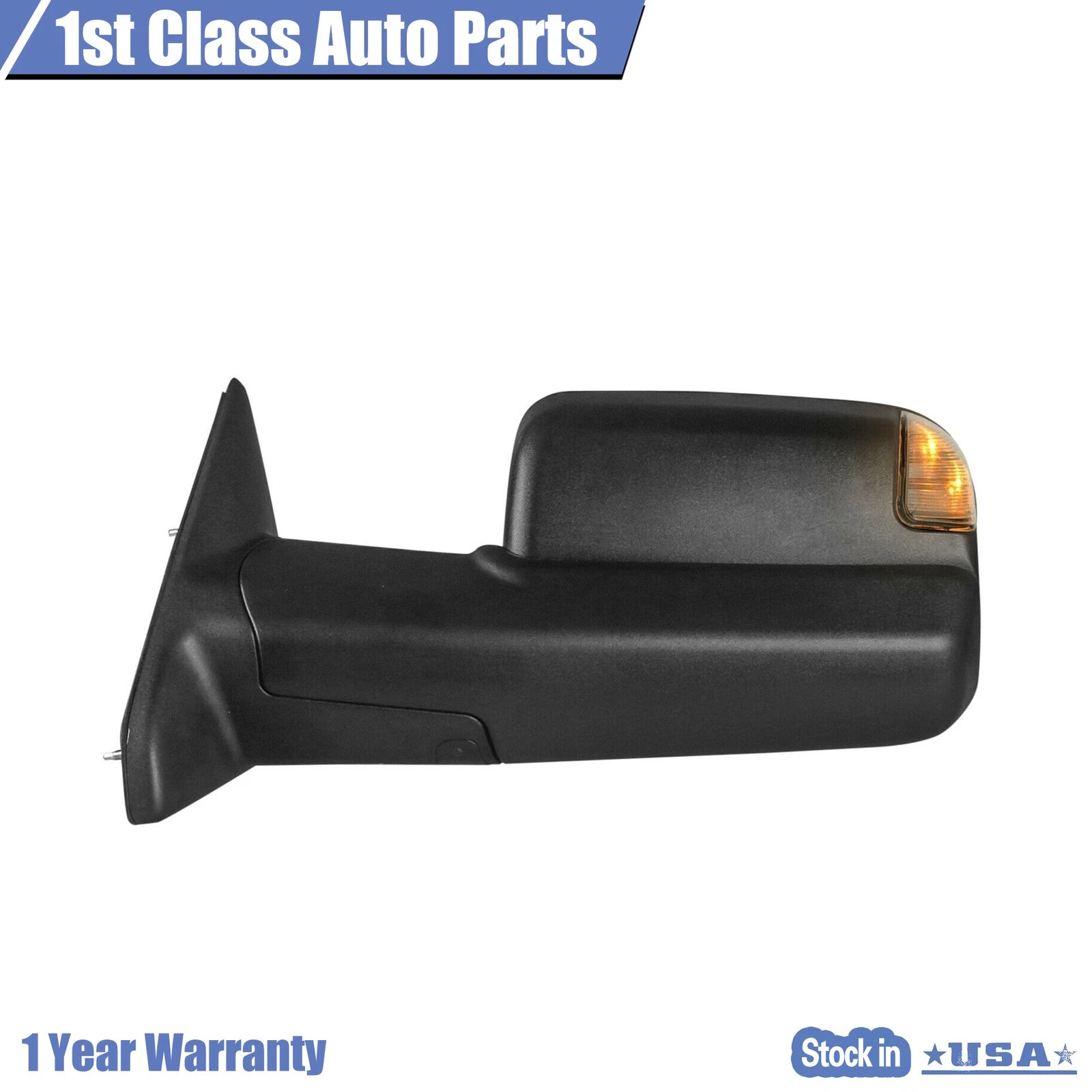 Left Power Heated Signal Puddle Light Mirror for Ram 1500 2500 3500 (2013–2017)
