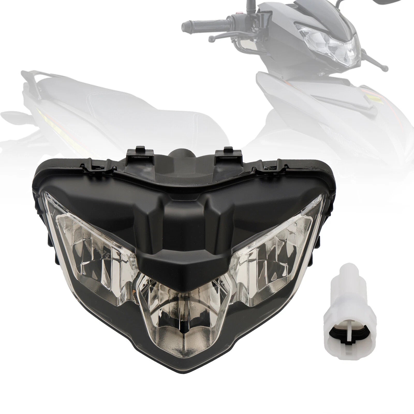 Front Headlight Grille LED Protector Smoke for Yamaha Y15ZR V2 (2019–2021)
