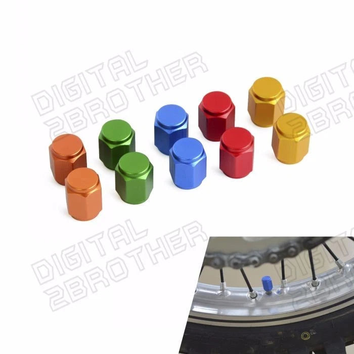 Wheel Air Valve Stem Cap for Dirt Bike MX Motocross ATV Scooter (All Years)