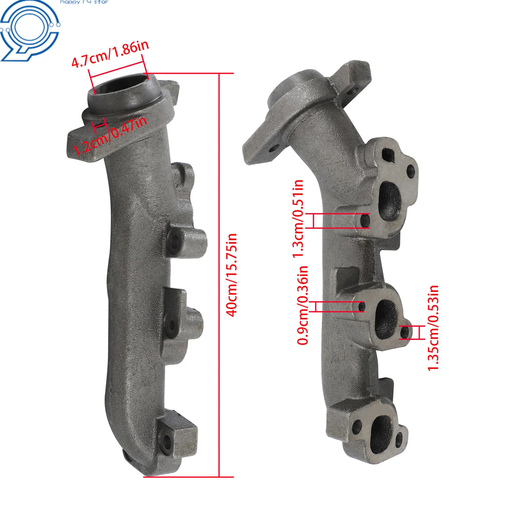Left Exhaust Manifold with Gasket Kit for Dodge Ram 1500 (2002-2008)